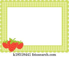 Strawberry Gingham Frame Strawberry Gingham Frame