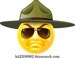 Emoji Emoticon Drill Sergeant Emoji Emoticon Drill Sergeant