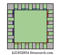 empty monopoly board
