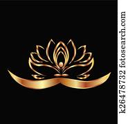joga, und, lotos, logo joga, und, lotos, logo