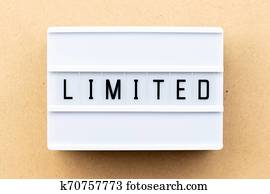 lichte doos, met, woord, begrensd, op, hout, achtergrond