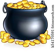 Pot of Gold Coins