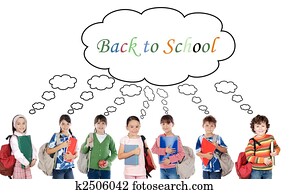 sok, gyerekek, diákok, jelent iskola