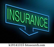 verzekering, concept.