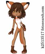 Cute Toon Figure - Fox Cute Toon Figure - Fox