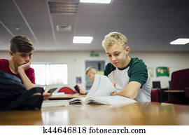 dever casa, clube, em, escola