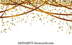 falling gold confetti falling gold confetti