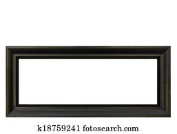 High Resolution Empty Frame Isolated on White Background