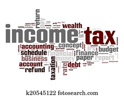 Income tax word cloud Income tax word cloud