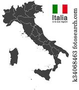 איטליה, ו, אזורים