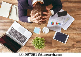 businessman in panic businessman in panic