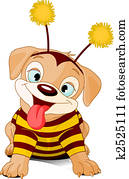 Halloween bee-dog Halloween bee-dog