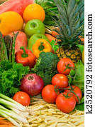 Vegetables and a Pineapple