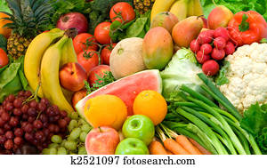 Vegetables and Fruits Arrangement