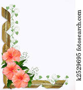 Wedding or Party Invitation Hibiscus Wedding or Party Invitation Hibiscus