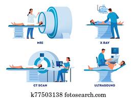 אם.אר.איי, ו, רנטגן, scanner,, אולטרסאונד, ו, כ.ט., skan.