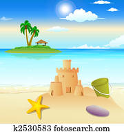 Beach umbrella Stock Illustration Images. 2,186 beach umbrella ...