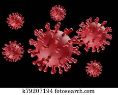Corona virus 3d illustration Corona virus 3d illustration