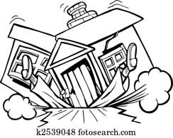 Fall House Clip Art | k5253289 | Fotosearch