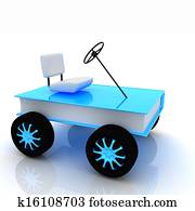 On race cars in the world of knowledge concept