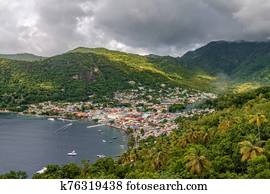 Small town Soufriere Small town Soufriere