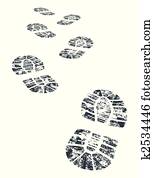 vector bootprint vector bootprint