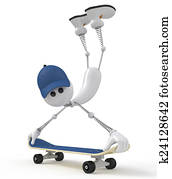 white little man on a board white little man on a board
