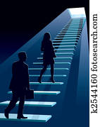 Businesspeople in a hurry Businesspeople in a hurry