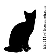 Cat Illustration Silhouette Cat Illustration Silhouette