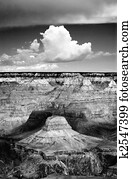 Cloud formation above Grand Canyon