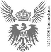 eagle shield with wing and crown eagle shield with wing and crown