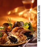 Seafood pasta