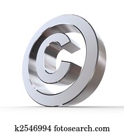 Shiny Copyright Symbol