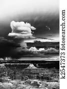 tempestade, sobre, a, garganta grande