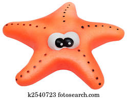 Toy starfish isolated Toy starfish isolated
