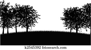 Tree silhouettes Tree silhouettes