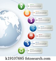 ירוק, אנרגיה, infographics