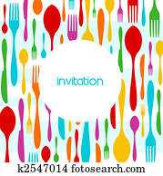 סכום, צבעוני, תבנית, הזמנה