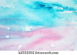 Abstract watercolor background on paper texture