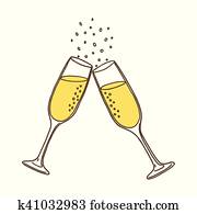 Champagne glasses Champagne glasses