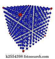 Cube Matrix of Connected Spheres