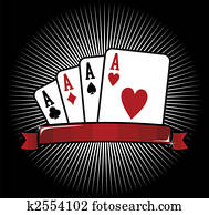 Four Aces. Poker icon Four Aces. Poker icon