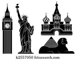 Landmarks. Landmarks.