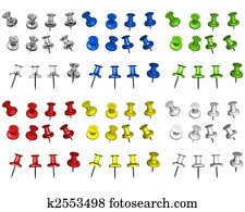 Multicolored pins Multicolored pins