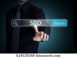 Search on virtual screen with SEO Search on virtual screen with SEO