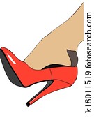 Fashionable women`s shoes Clipart | k3591282 | Fotosearch