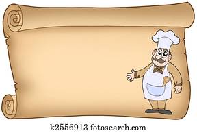 ישן, קלף, עם, טבח