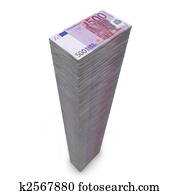 Big Pile of Money - 500 Euro Notes