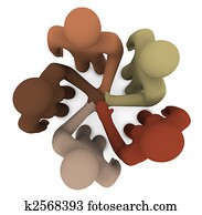 Diverse People Joining Hands