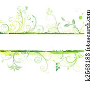 Grunge Floral Background